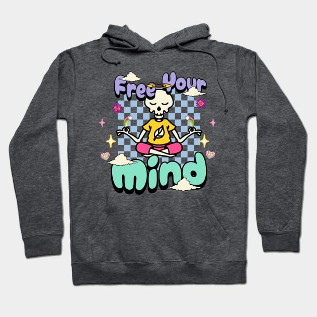 Yoga Free your mind Hoodie by Offbeat Outfits